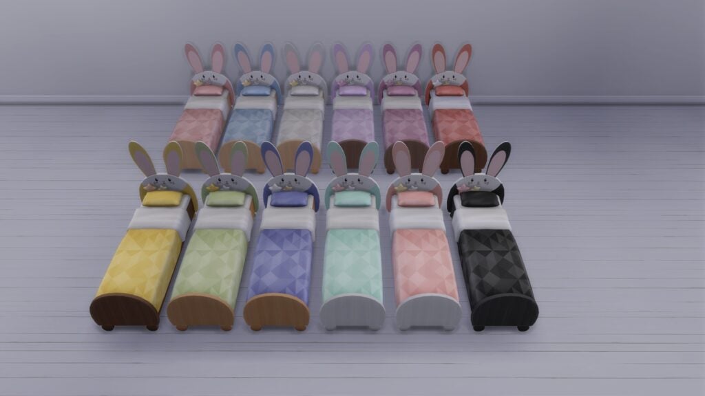 SimsPancake Bunny Hop Bed Swatch