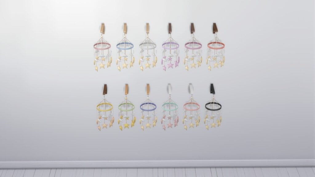 SimsPancake Dreamy Skies Wall Mobile Swatch