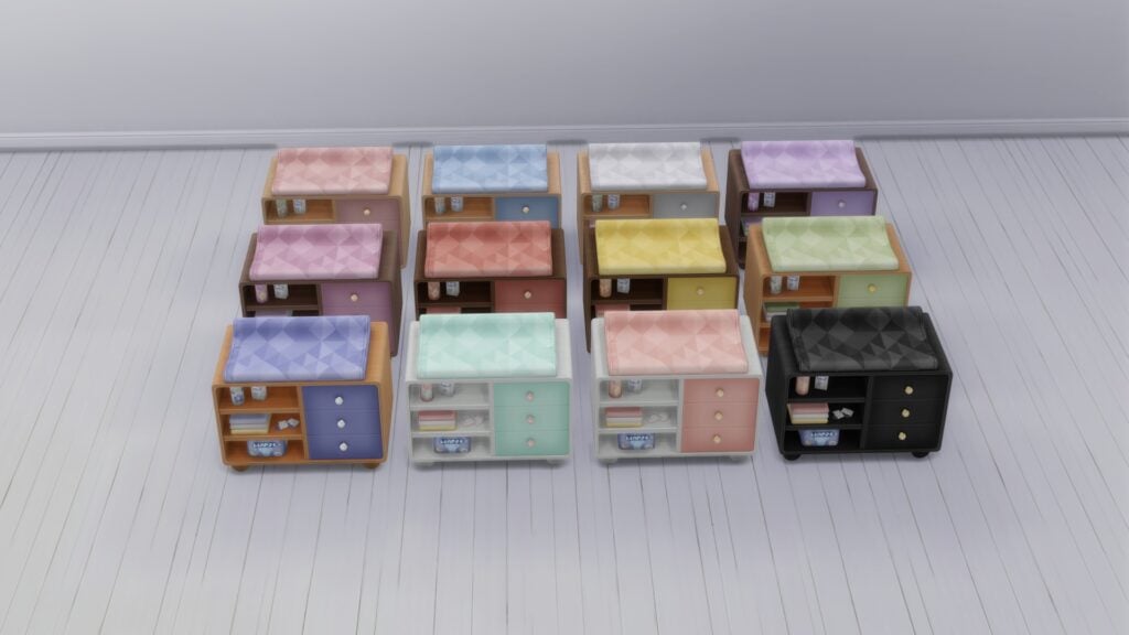 SimsPancake Hush Little Changing Station Swatch