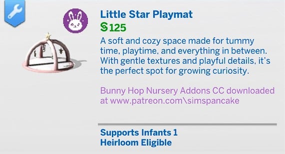 SimsPancake Little Star Playmat