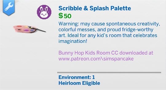 SimsPancake Scribble and Splash Palette