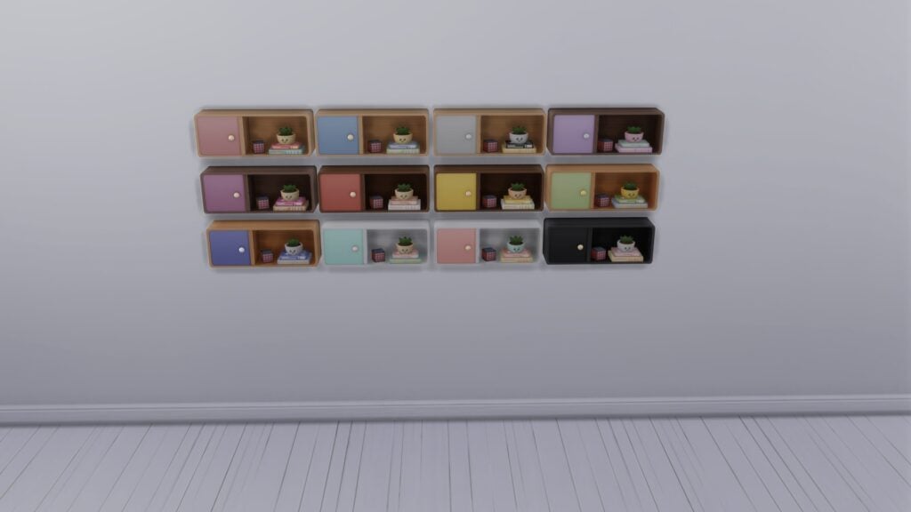 SimsPancake Snuggle Nook Wall Shelf Swatch