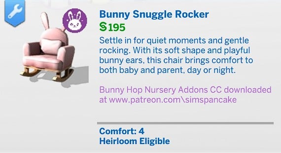 SimsPancake Snuggle Rocker