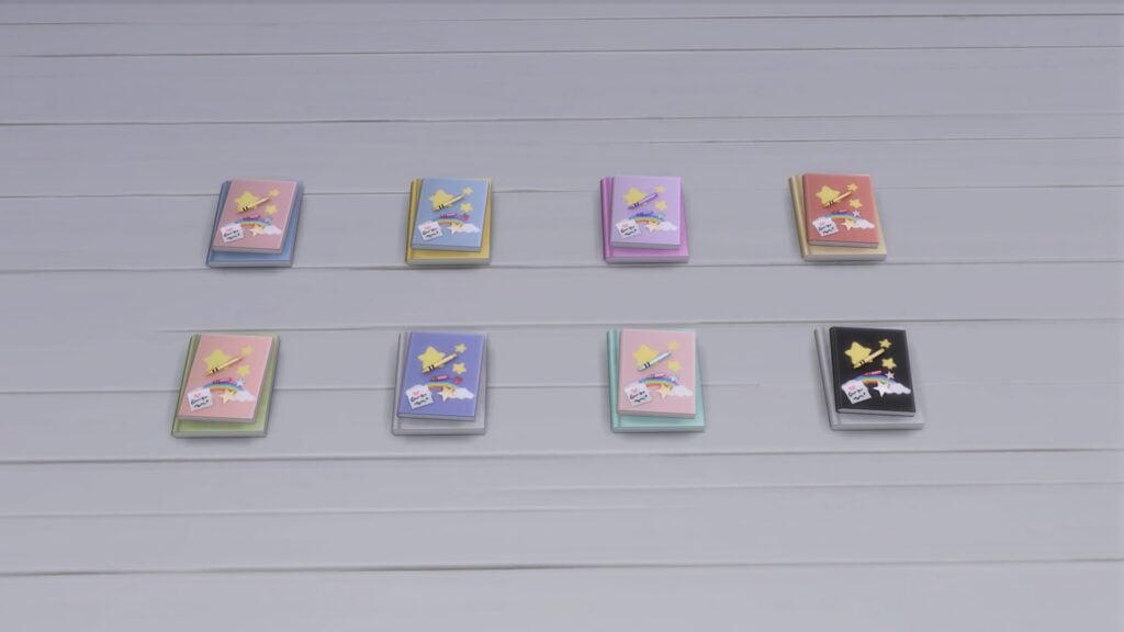 SimsPancake Starry Doodle Notebook Stack Swatch