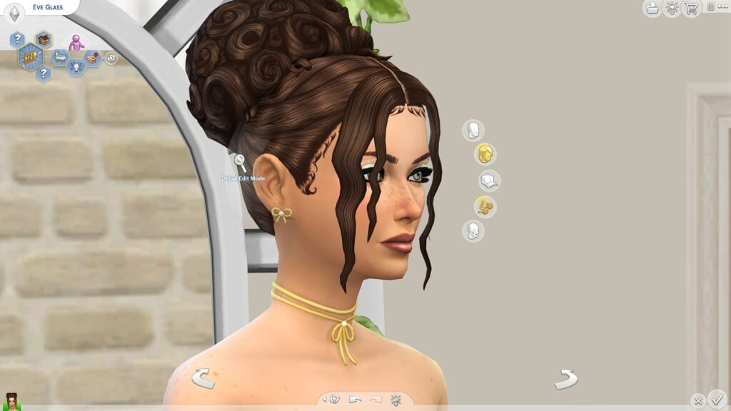 SimsPancake Styled Updo
