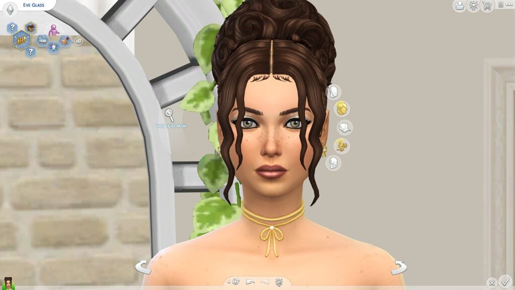 SimsPancake Styled Updo 2