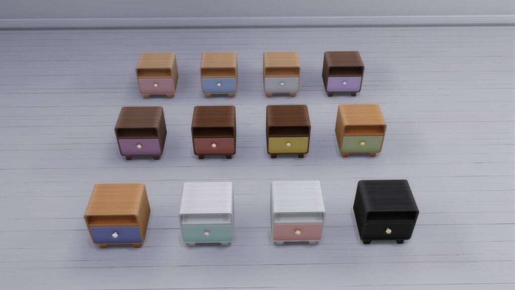 SimsPancake The Bunny Hop Bedside Cubby Uncluttered Swatch