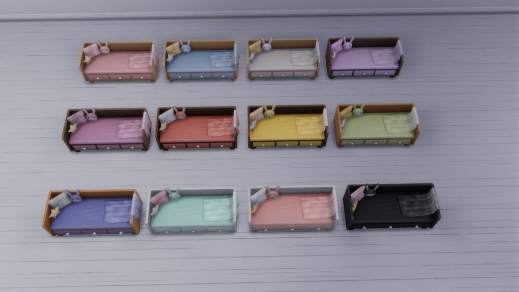 SimsPancake The Bunnys Cuddle Kids Sofa Swatch