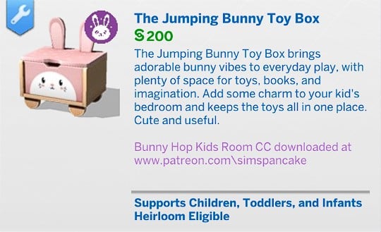 SimsPancake The Jumping Bunny Toy