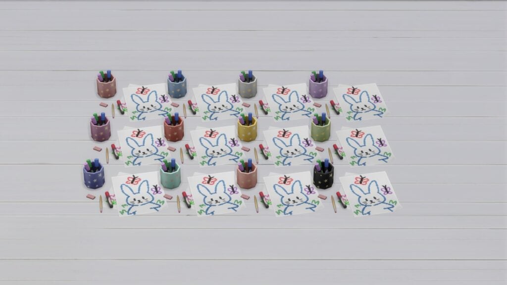 SimsPancake Tiny Masterpiece Mess Swatch