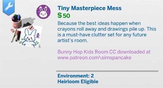 SimsPancake Tiny Masterpiece Mess