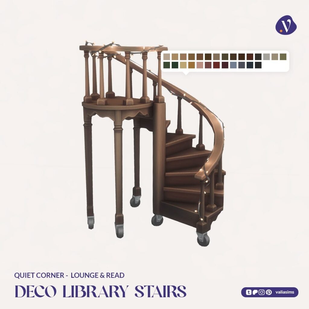 The Sims 4 Quiet Corner CC Review: A Cozy Bookshop Collection You'll Need 62 VALIA Quiet Corner Lounge and Read 1