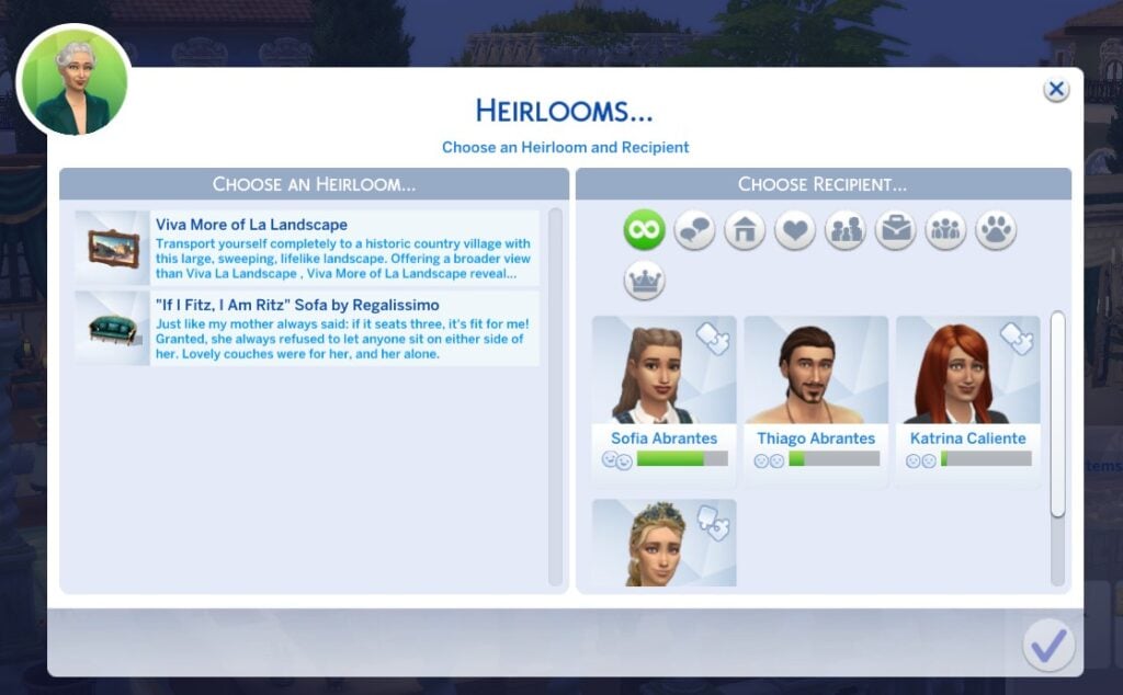 Guide to The Sims 4 Wills and Heirlooms from Life & Death Expansion Pack 3 Sims 4 Wills and Heirlooms, Sims 4 Life & Death, Heirloom Manager