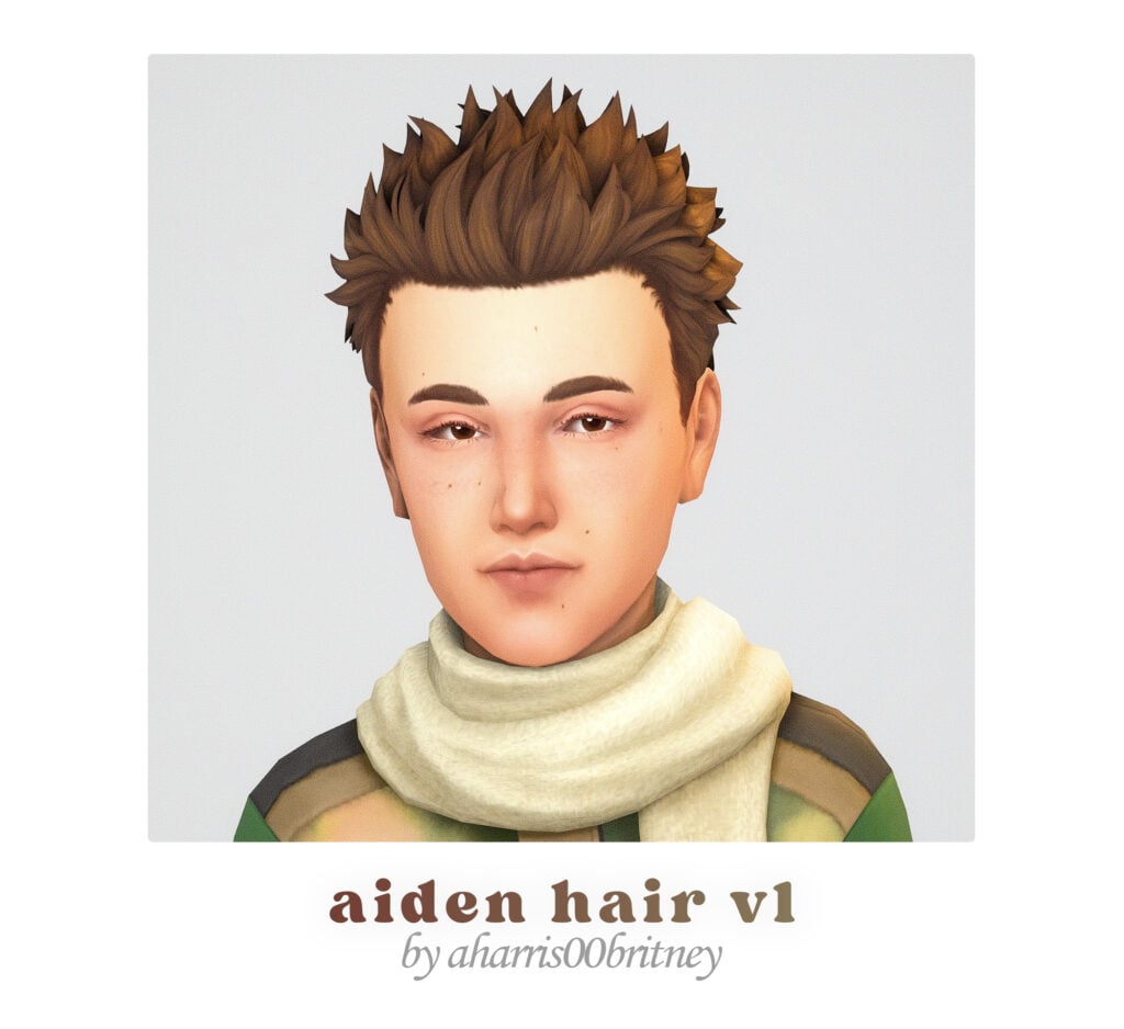 The Sims 4 Maxis Match Hairstyles CC: 80 Sets for Different Ages and Genders 109 aharrisconversion1