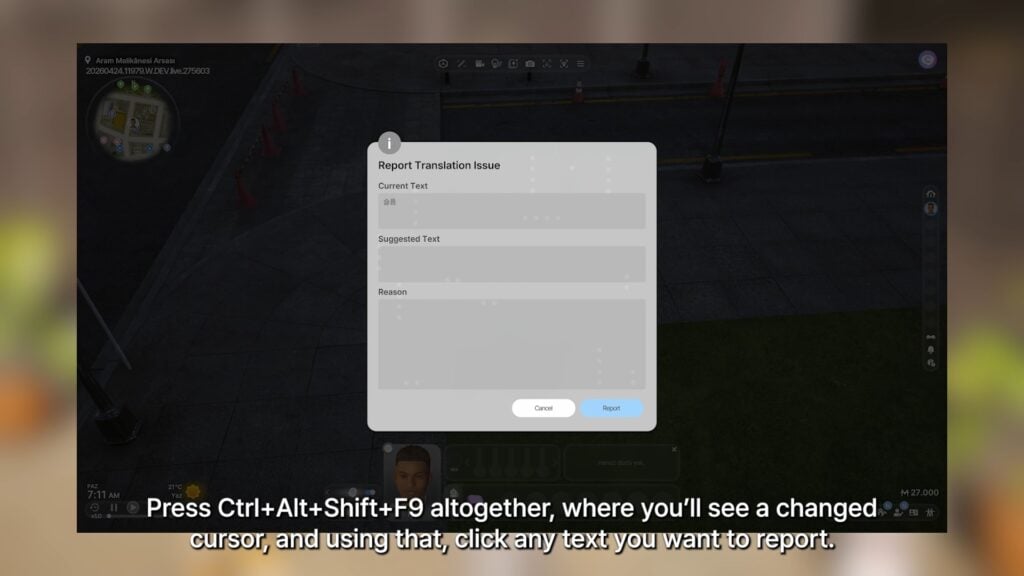 reporttranslationissue