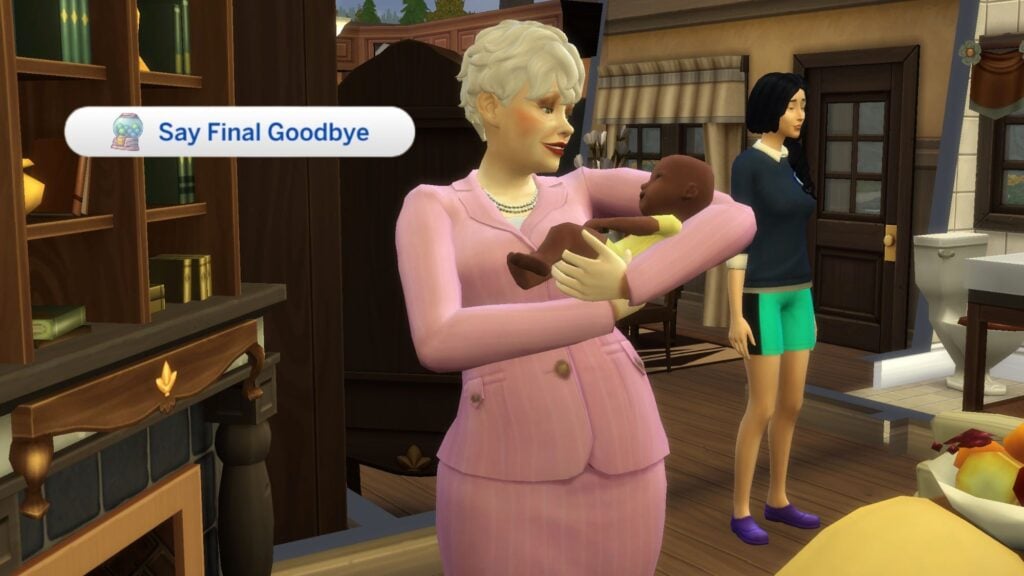 saying final goodbye