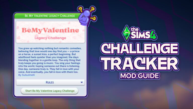 MOD GUIDE: The Sims 4 Challenge Tracker by SimMattically