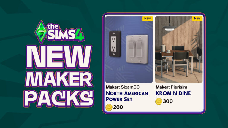 New Maker Packs Hit The Sims 4 Marketplace: Release Overview