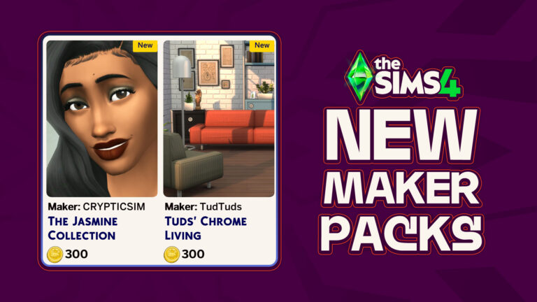 Two New Sims 4 Maker Pack Releases Available on The Marketplace