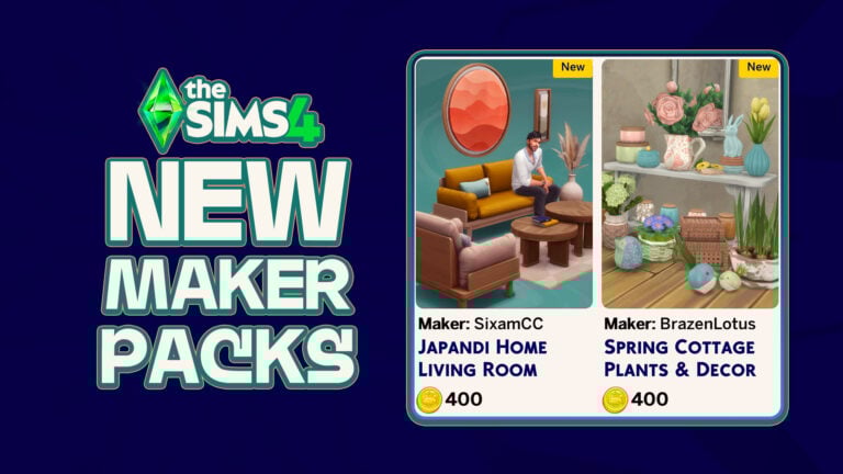 EA Releases Two New The Sims 4 Maker Packs on The Marketplace