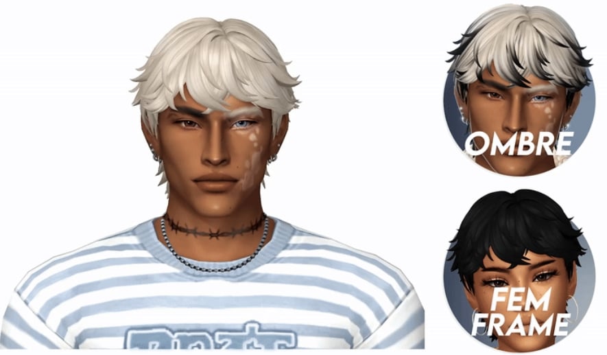 The Sims 4 Maxis Match Hairstyles CC: 80 Sets for Different Ages and Genders 65 troy2