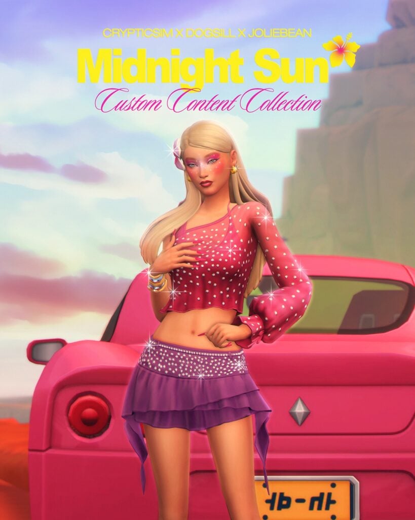 Zara Larsson's Iconic Style Featured In The Sims 4 Midnight Sun CC Collection: A Review 1 The Sims 4 Midnight Sun CC Collection