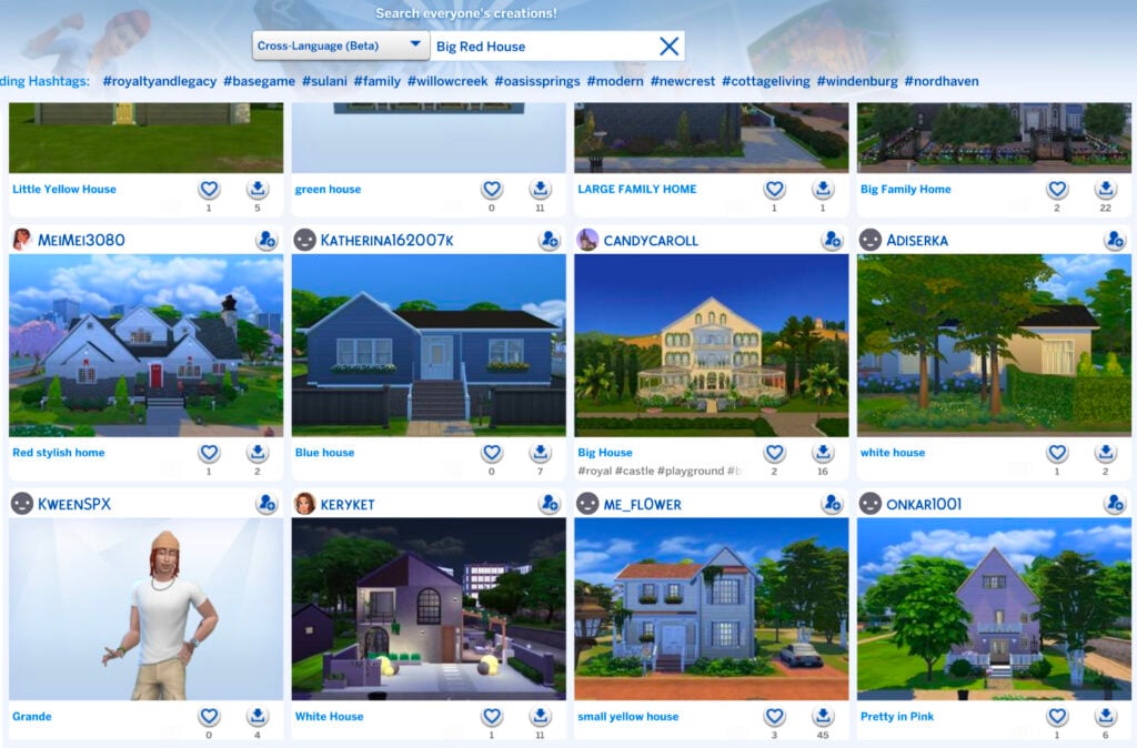 Review Of The Sims 4 SimSearch Features: Enjoy Being A (BETA) Tester 2 Houses of all different colors