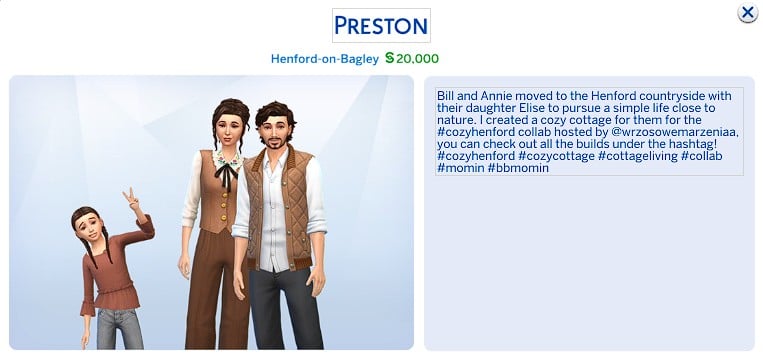 Cozy Henford Collab Preston Family
