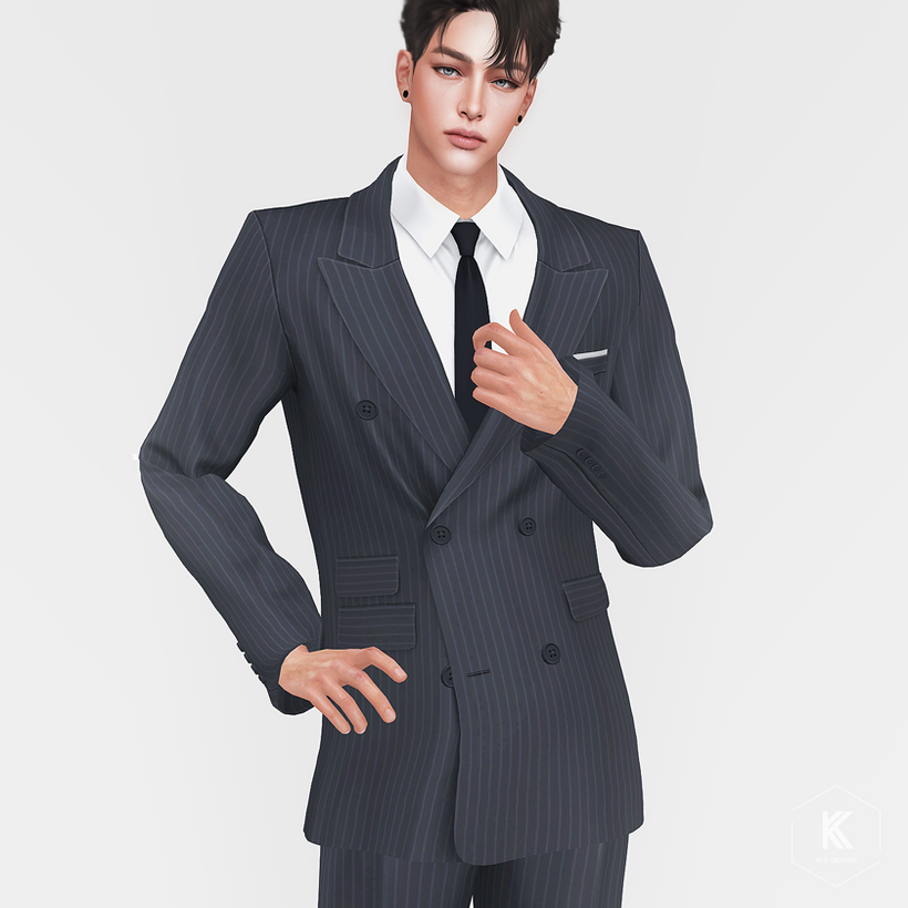 The Sims 4 Formal Wear CC: 54 Sets For Luxury CAS Gameplay 55 DoubleBreasted3