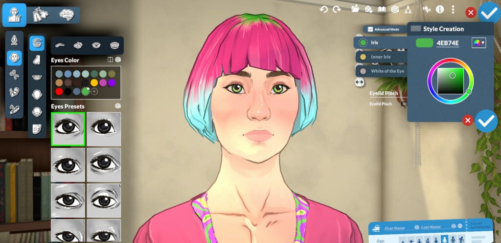 Exploring Paramaker Features in Paralives: Guide To Character Creator 29 Face Eye 2