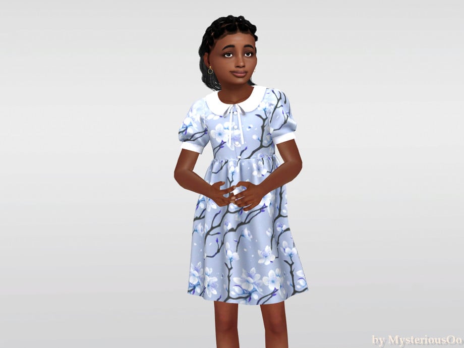 The Sims 4 Formal Wear CC: 54 Sets For Luxury CAS Gameplay 72 FloralCollared2