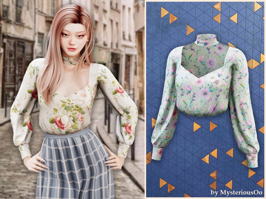 34 Beautiful Sims 4 Cottagecore CC Sets For The Coziest CAS Wardrobe 1 FloralWhisper1