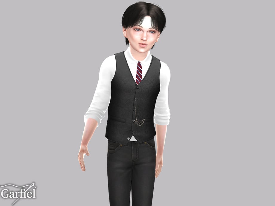 The Sims 4 Formal Wear CC: 54 Sets For Luxury CAS Gameplay 83 LeatherWaistcoat2