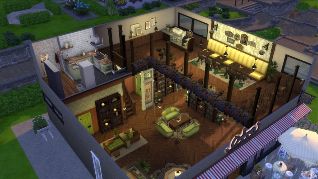Les Quatre Chats Cafe Lot upstairs