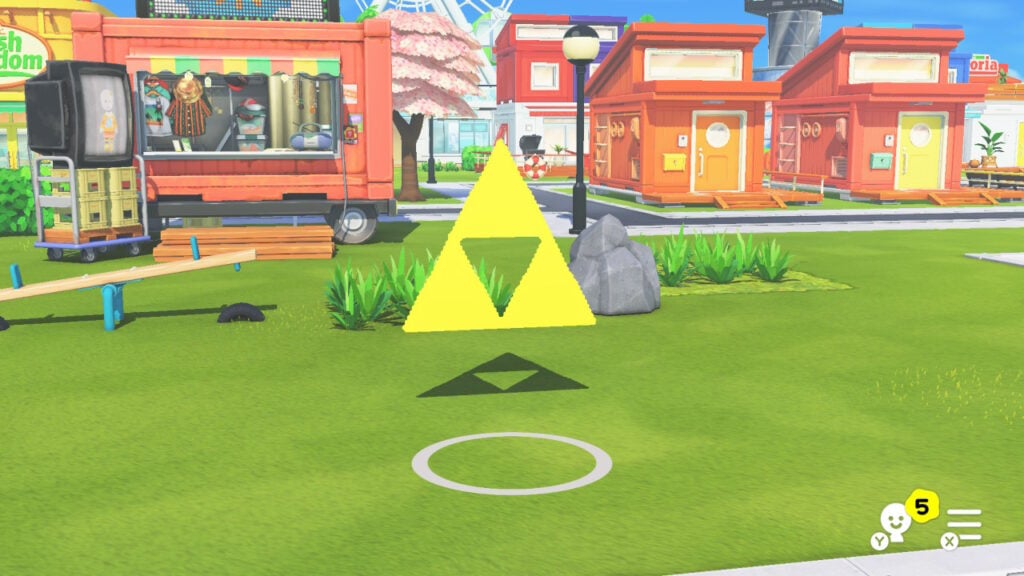 The triforce as a custom Tomodachi Life item