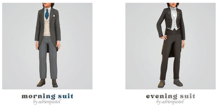 The Sims 4 Formal Wear CC: 54 Sets For Luxury CAS Gameplay 78 MorningSuit