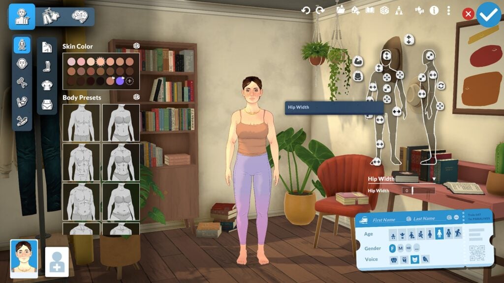 Paramaker Sliders in Paralives: Essential Guide to Character Customization 12 Paralives Body Hip Width Manipulation Points