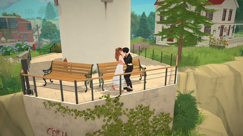 Why Paralives Already Feels Like a Cozy Escape 12 Paralives Couple kissing at overlook