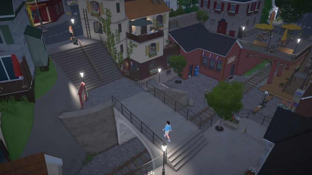 Why Paralives Already Feels Like a Cozy Escape 11 Paralives Evening Town Stairs