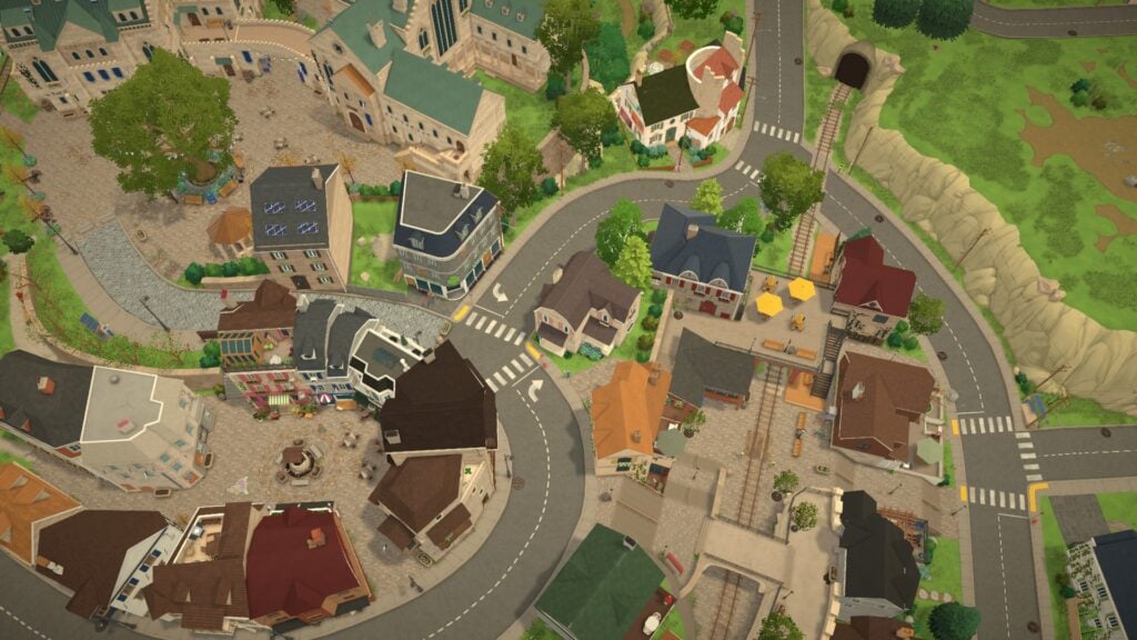 In-Game Teaser: First Look at Grocery Stores in Paralives 2 Paralives Susans General Store Aerial Town Overview