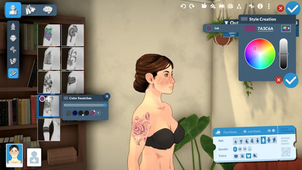Paramaker Sliders in Paralives: Essential Guide to Character Customization 26 Paralives Tattoo Style Creation Color Swatches