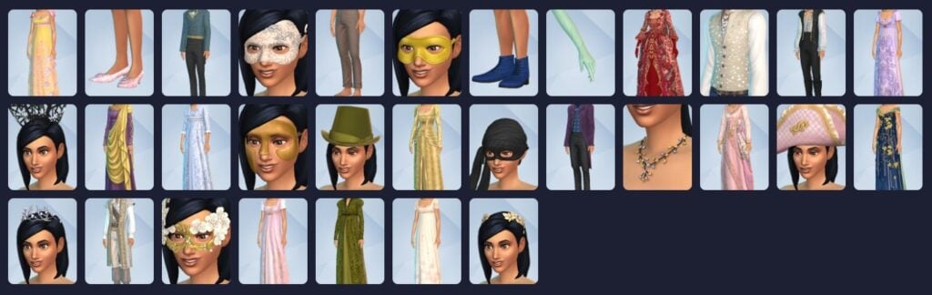 The Sims 4 Lady Bridgerton’s Masquerade Ball Fashion Kit Review: Belle of the Ball 3 Screenshot 2026 05 14 141058