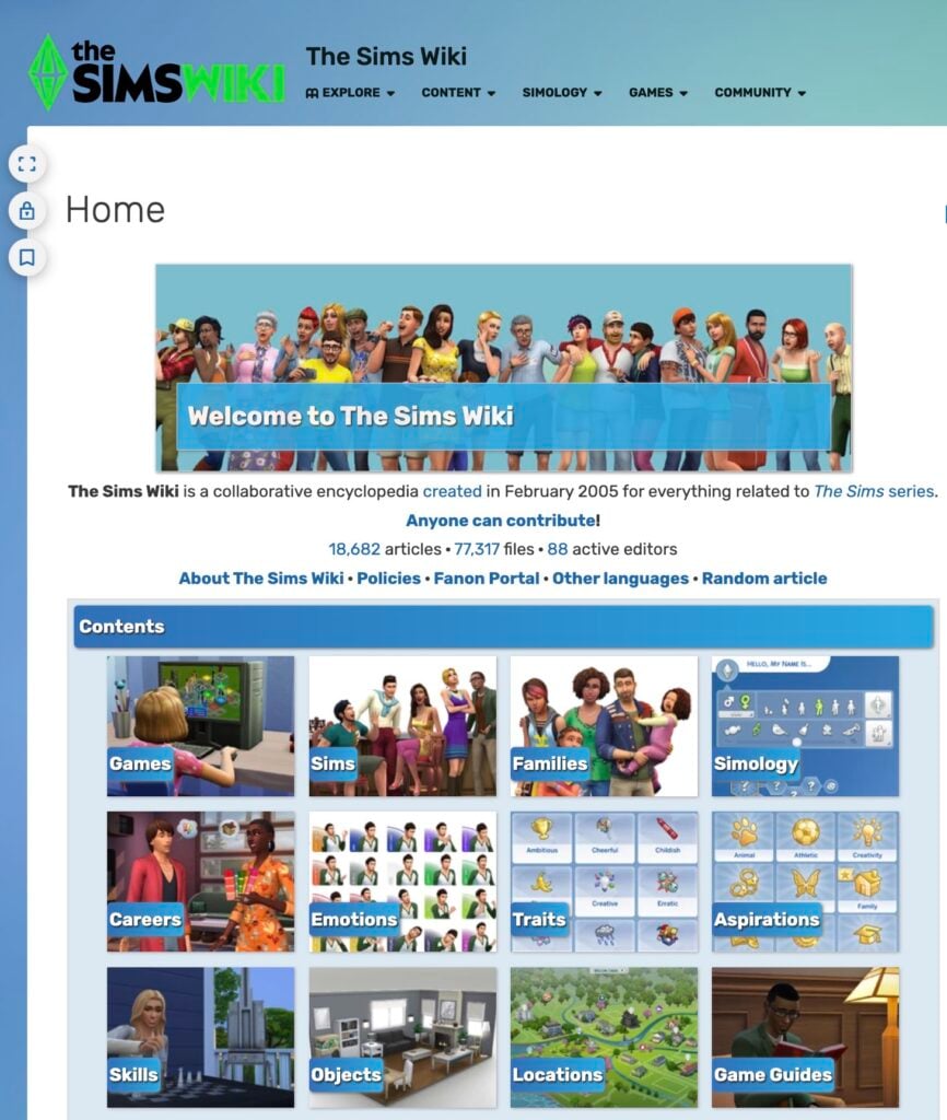 EA And FANDOM Reach Out To The Sims Wiki To Help For Upcoming Releases 1 Screenshot 2026 05 15 at 15.35.45