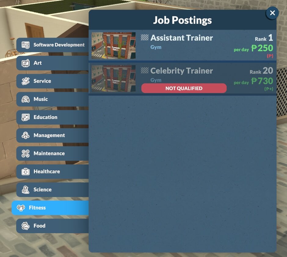 Full Introduction To The Paralives Careers System 23 paralives careers fitness