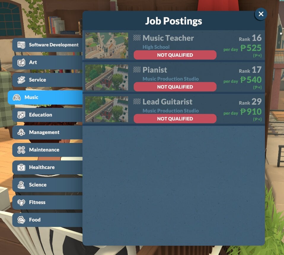 Full Introduction To The Paralives Careers System 18 paralives careers music