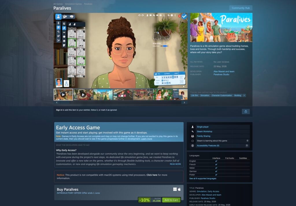Paralives Is OUT NOW In Early Access For 10% Off! 1 Screenshot 2026 05 25 at 16.01.41