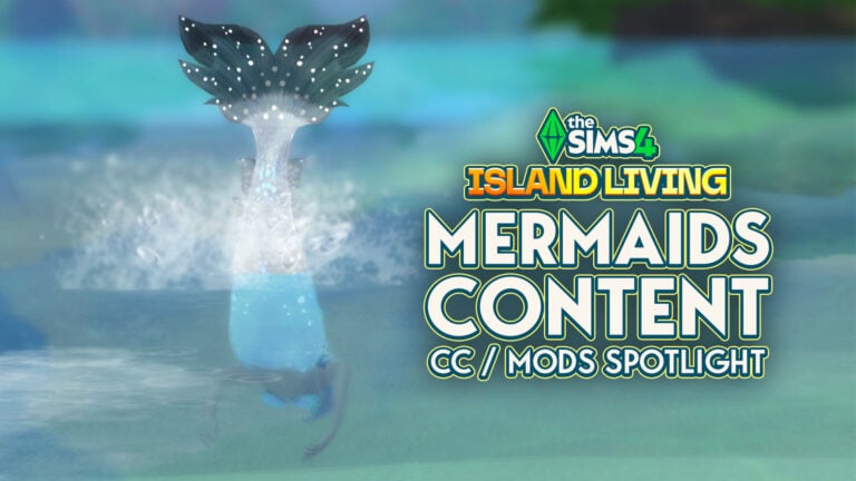 Additional The Sims 4 Mermaids Content (CC) for Island Living