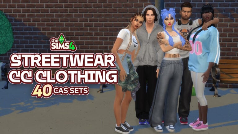 The Sims 4 Streetwear CC: 40 CAS Pieces For Trendy Outfits