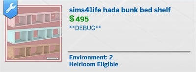 The Sims 4 Hada Set Overview: Perfect for Dreamy Teen Bedrooms 10 Sims41ife Hada Bunk Bed Shelf