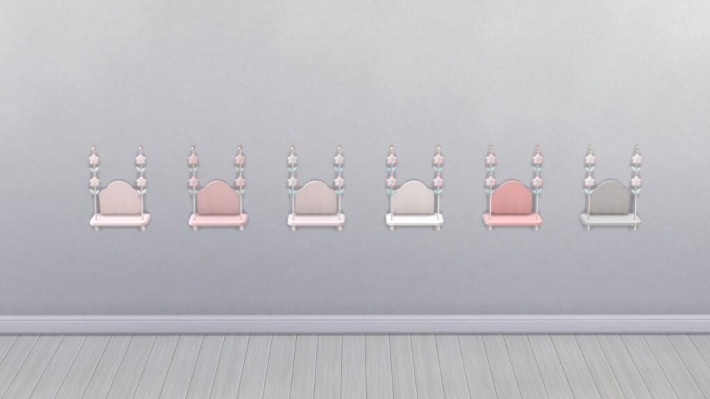 The Sims 4 Hada Set Overview: Perfect for Dreamy Teen Bedrooms 22 Sims41ife Hada Bunny Shelf Swatches